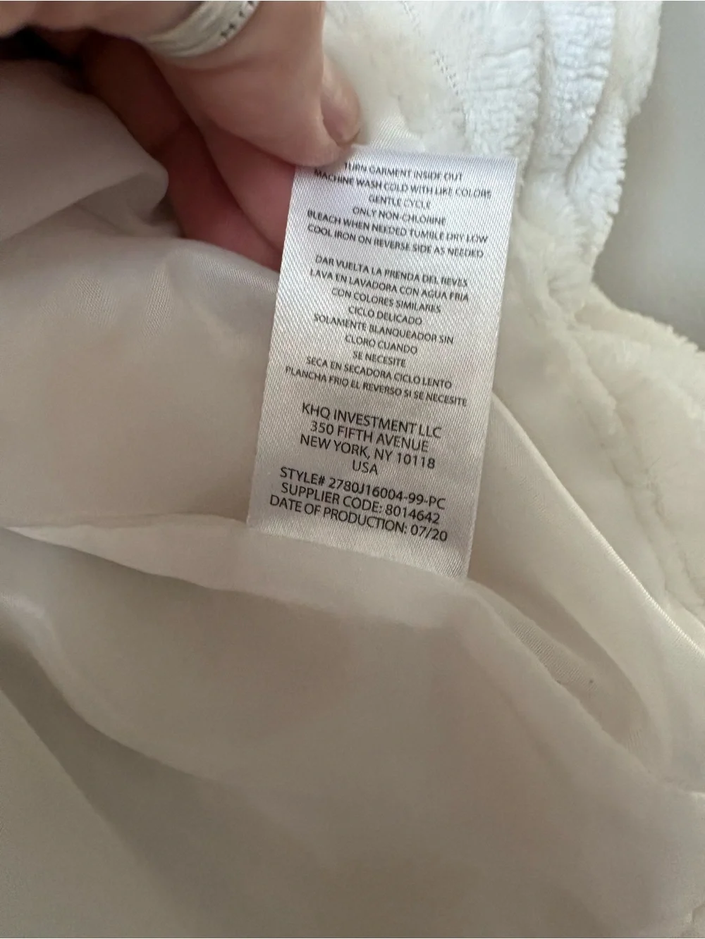 Juicy Couture White Ribbed Peacoat with Flared Hem